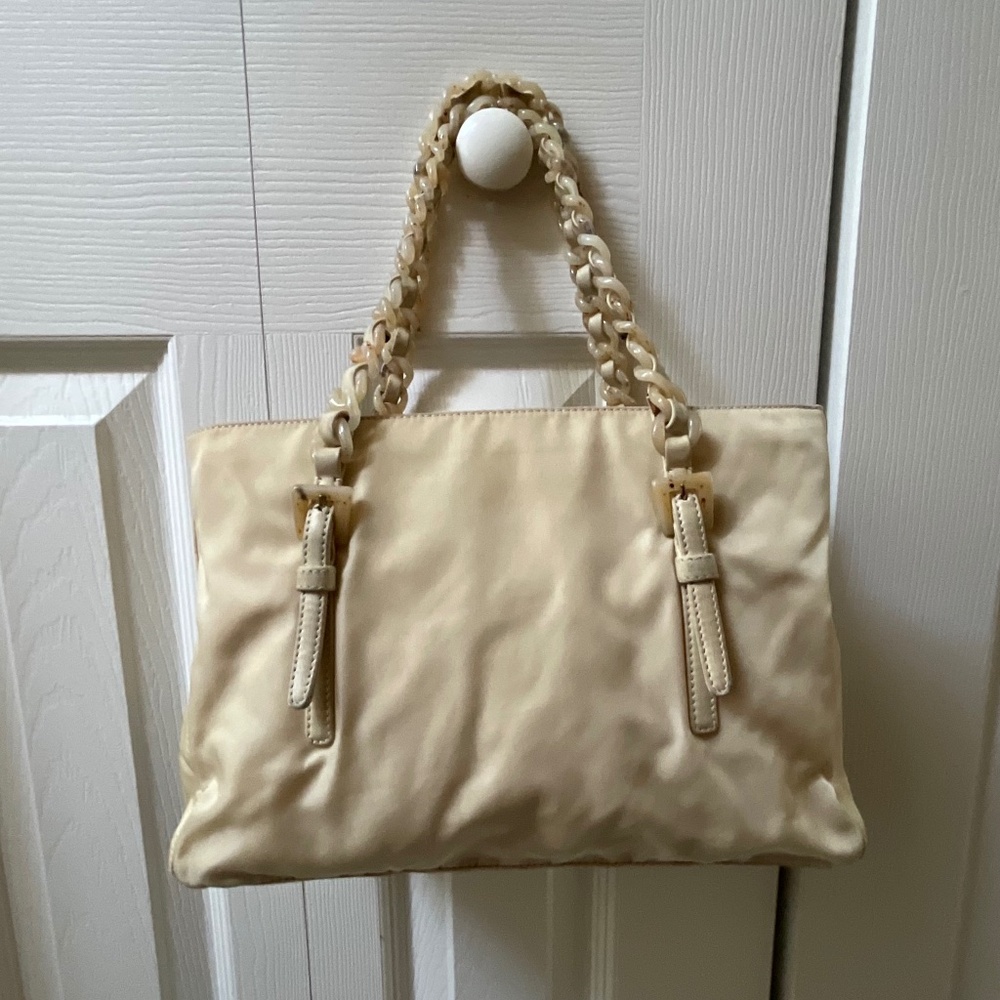 PRADA Tessuto Bacheli Chain Hand Tote